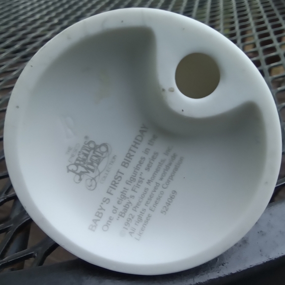 Vintage Precious Moments Happy Birthday First Birthday Figurine Baby First Serie - Picture 7 of 7